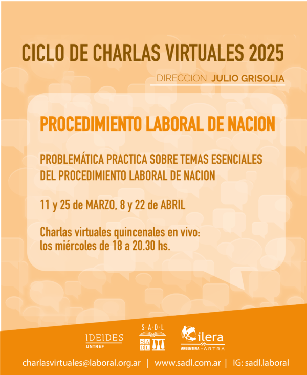 2026- CHARLAS VIRTUALES-04 CHARLAS VIRTUALES en PROCEDIMIENTO LABORAL NACION