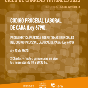 CHARLAS VIRTUALES DE CABA